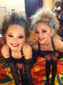 Maddie and Chloe in their group costumes (2011)