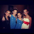 Maddie, Chloe, and two fans (2012)