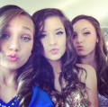 Maddie, Brooke, and Payton on the way to the TCAs (2013)