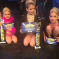 The Quinns showing off their awards at Nexstar (2014)