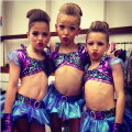 Bostyn, Brynn, ans Jenna in their Schoolin' Life costumes (2013)
