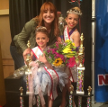 Kaylee, Coco, and Molly at the pageant (2014)