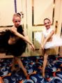 Maddie and Chloe before their nationals duet (2011)