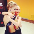 Maddie and Chloe before their solos (2014)