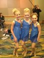 Maddie, Chloe, and Paige in their trio costumes (2012)