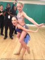 Chloe and Maddie before their solos (2013)