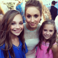 Maddie and Mackenzie meeting Troian Bellisario at the TCAs (2013)